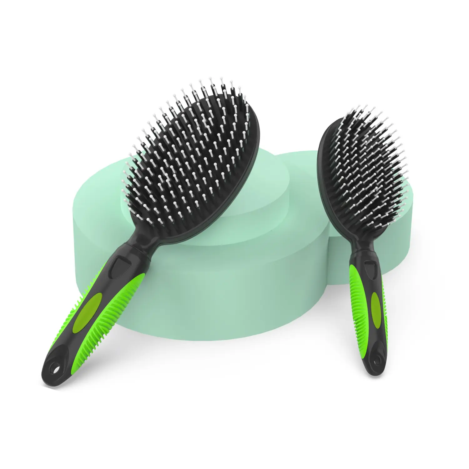 Soft Bristle Dog Brush with Plastic Rounded Brush Tips - Image 2