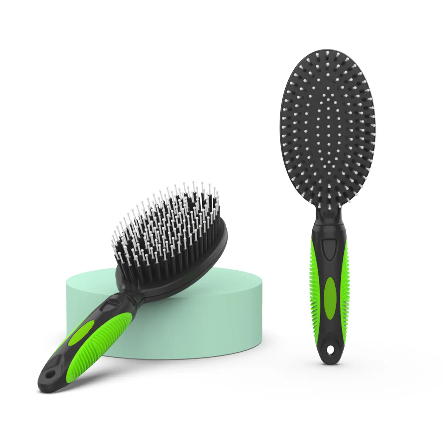 Soft Bristle Dog Brush with Plastic Rounded Brush Tips - Image 3