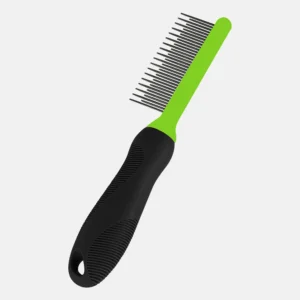 Detangling Dog Comb with Long & Short Stainless Steel Teeth