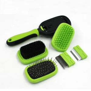 Double Sided Pet Grooming Brush Set for Dog & Cat