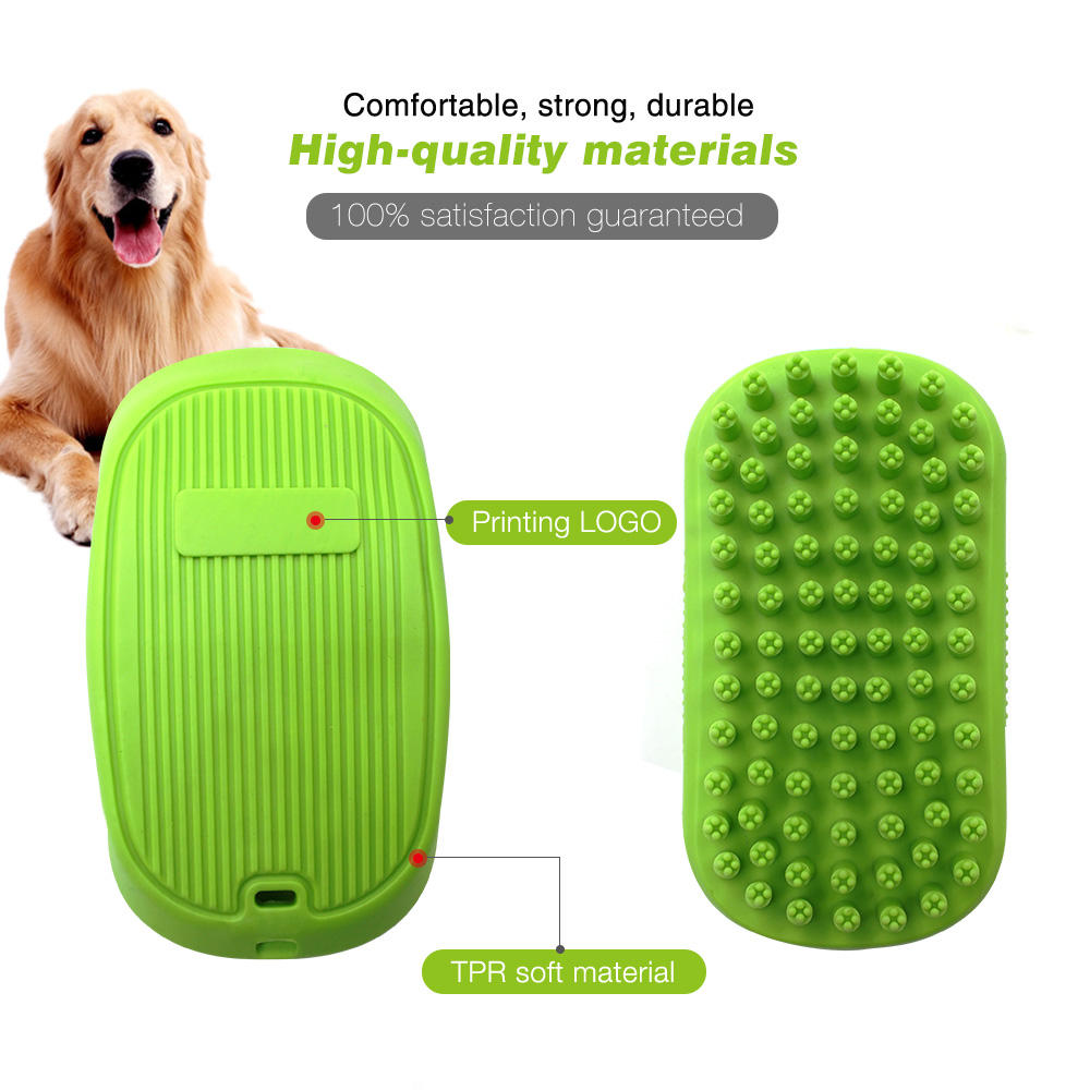 Soft Rubber Pet Bath Massage Brush - Image 2